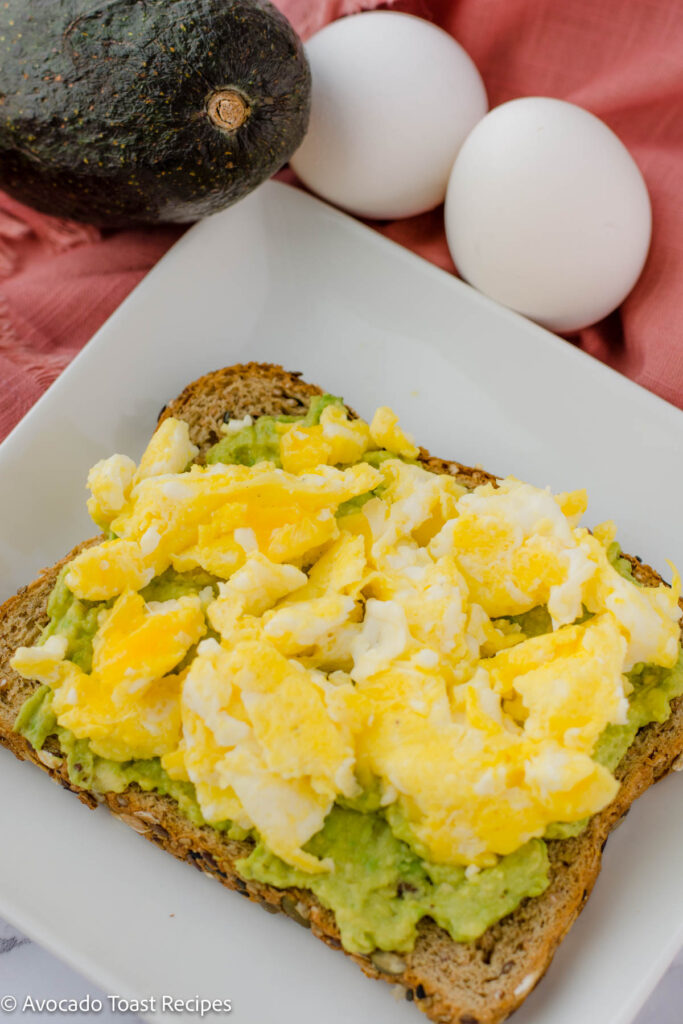 scrambled eggs with avocado toast recipe